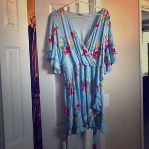 Spring floral dress. Boutique